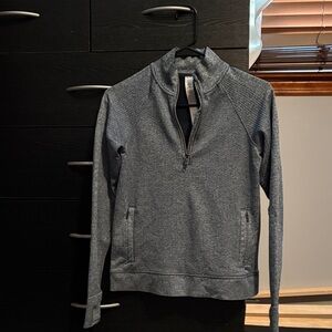 Women’s Gray Quarter-Zip Sweater